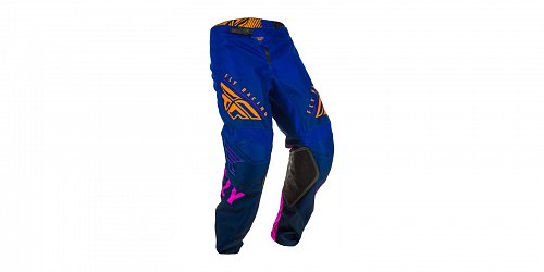 kalhoty KINETIC K220, FLY RACING - USA (modrá/modrá/oranžová)